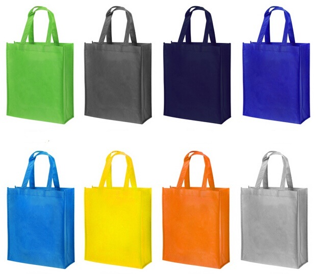 Shopping Bag/ Tote Bag with Black Handle Custom