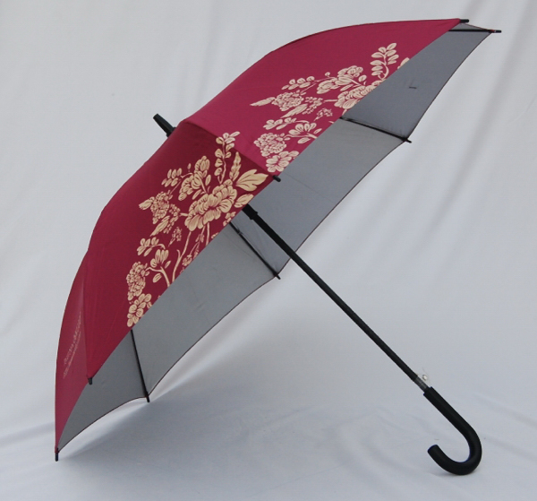 54"*8K Auto open Straight rod Bent handle umbrella