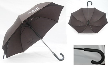 54"*8K Auto open Straight rod Bent handle umbrella