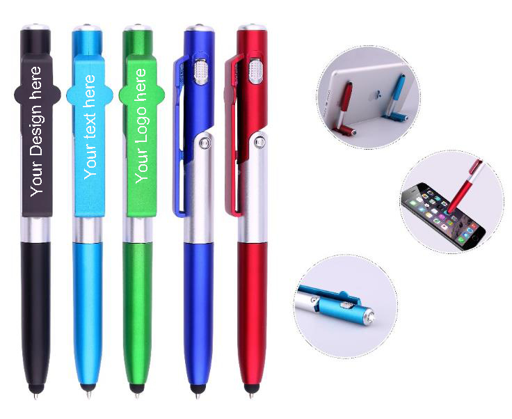 4 in 1 Stylus Pen With LED Light Phone Stand