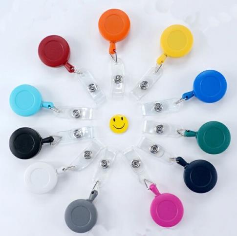 Retractable Round Badge Reel with Swivel Clip