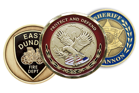Custom 1.75" Brass Challenge Coins