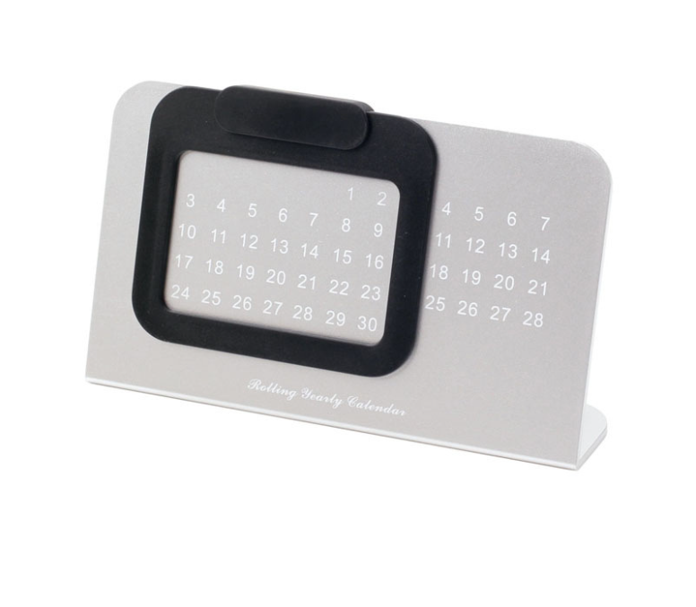 Plastic movable recycled monthly calendar