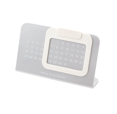 Plastic movable recycled monthly calendar