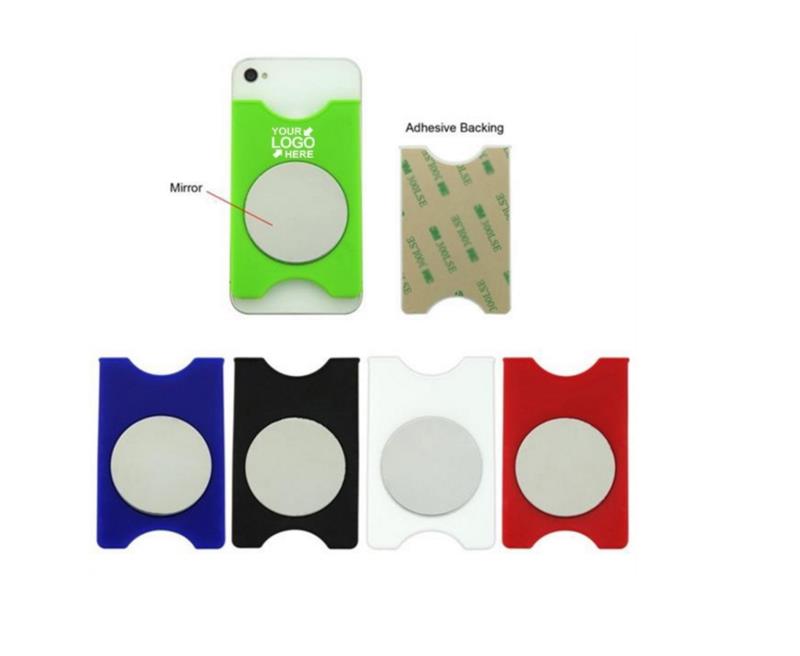 Silicone Phone Wallet with Mirror